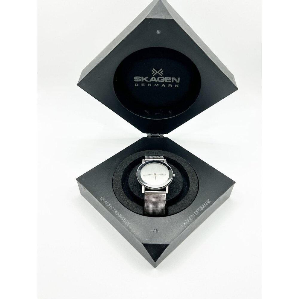 Skagen Denmark Steel® Mesh Band Unisex Watch in Silver